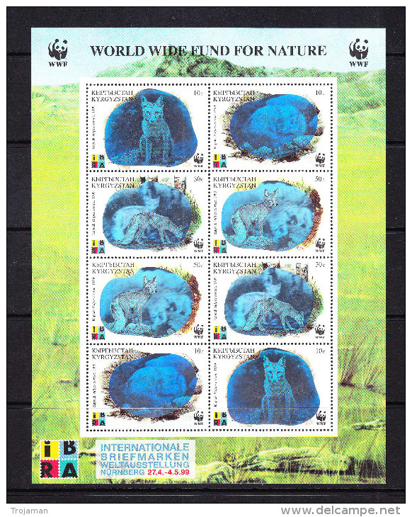 KGZ-	34	KYRGYSZTAN – 1999 ANIMALS HOLOGRAMM - Holograms