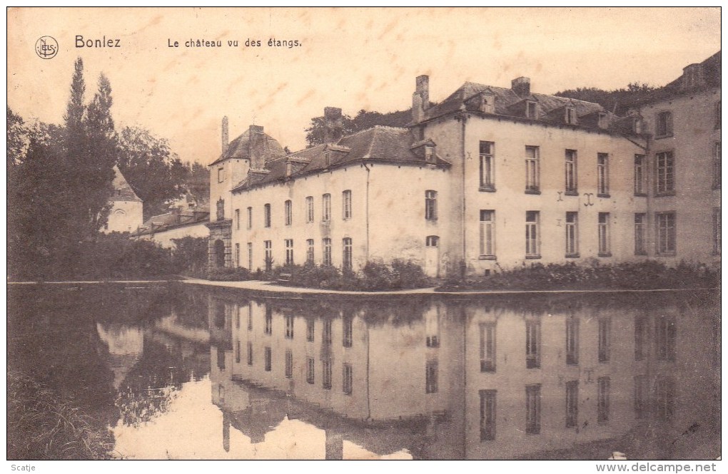 Bonlez   -   Le Château Vue Des étangs;   1914  -  Grez-Doigeau  Naar Gent - Chaumont-Gistoux