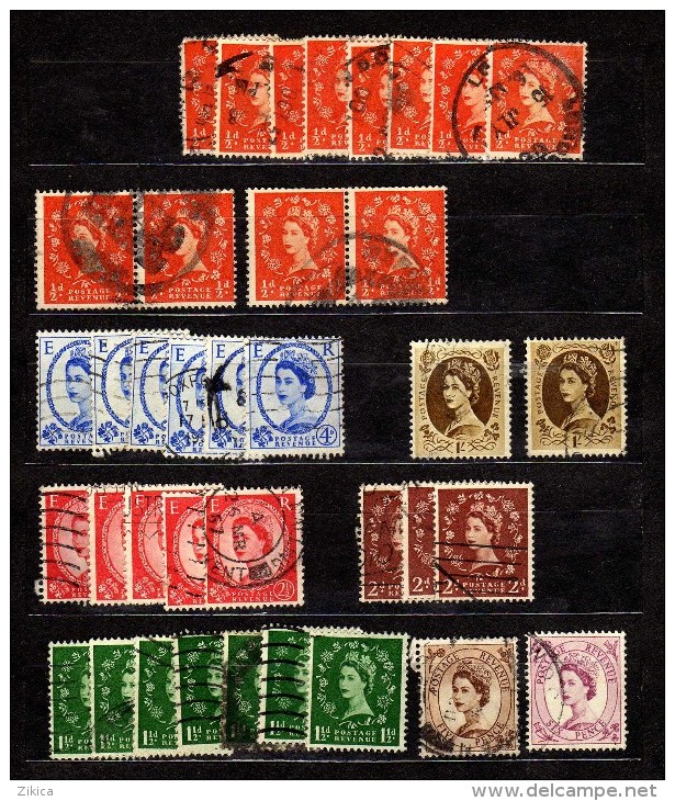 Lot 37 Stamps Used UK - Mezclas (max 999 Sellos)