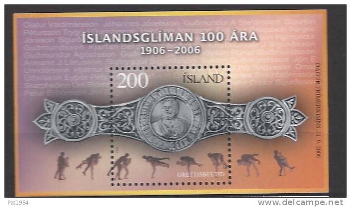 Islande Bloc N° 42 Neuf De 2006 Sport Lutte - Blokken & Velletjes