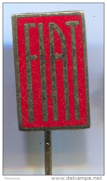 FIAT - Car, Auto, Old Pin, Badge, Enamel - Fiat