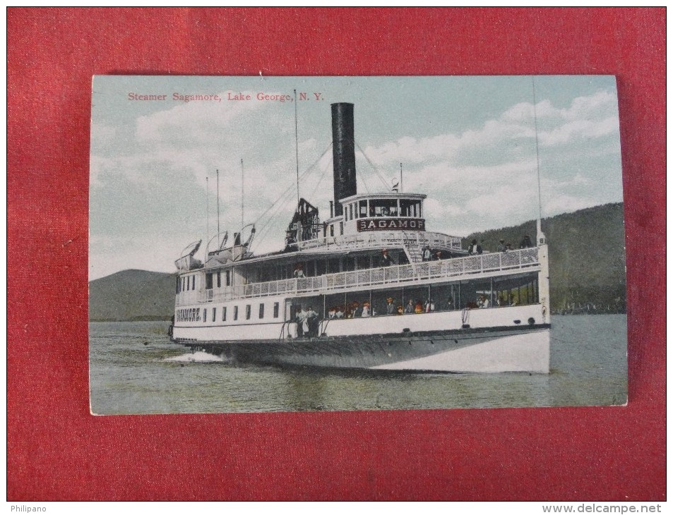 New York> Lake George  Steamer Sagmore  Ref 1467 - Lake George