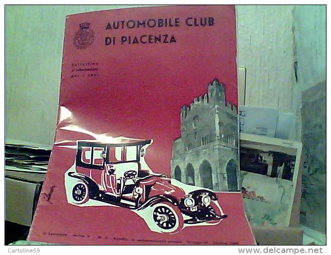 LIBRO 26 PG AUTOMOBILE CLUB PIACENZA  PUBBLICITA AUTO CAR OPEL RECORD  TERME S ANDREA BAGNI 1960 EL8398 - Turismo, Viaggi