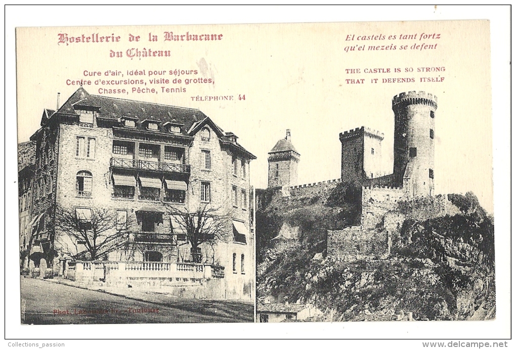 Cp, Commerce, Hostellerie De La Barbacane Du Château - Restaurantes