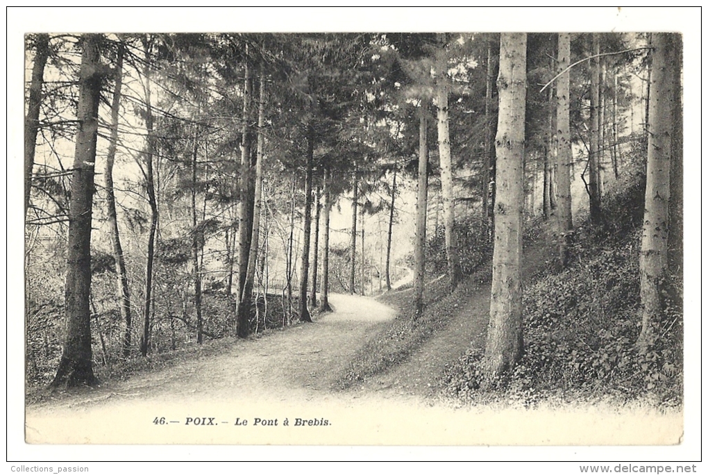 Cp, 80, Poix, Le Pont à Brebis, Voyagée 1912 - Poix-de-Picardie