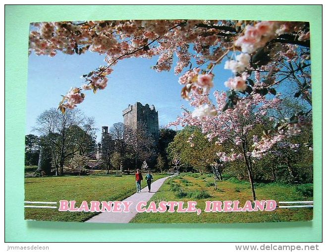 Ireland 1992 Postcard "Blarney Castle - Cork - Flowers" To Scotland U.K. - Lismore Crosier Jewelry - Brieven En Documenten