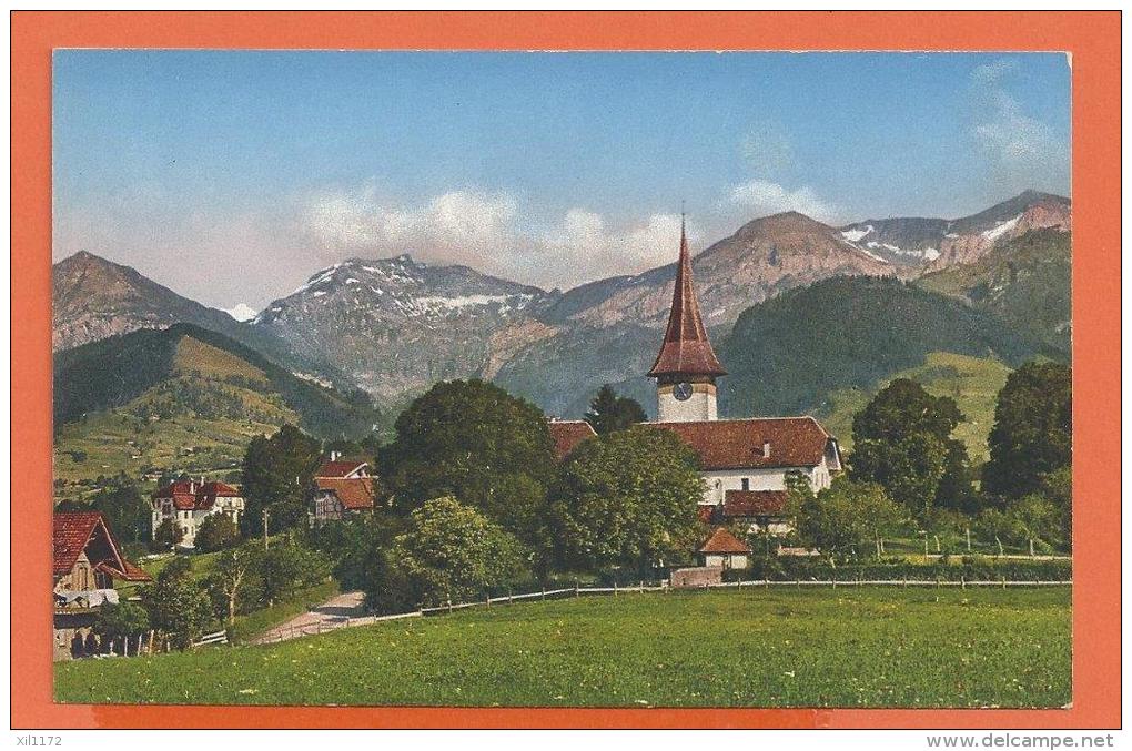 GAC-18 Aus Aeschi Kirche Und Alpen. Nicht Gelaufen, Verlag Wäfler-Wyss, Aeschi - Aeschi Bei Spiez