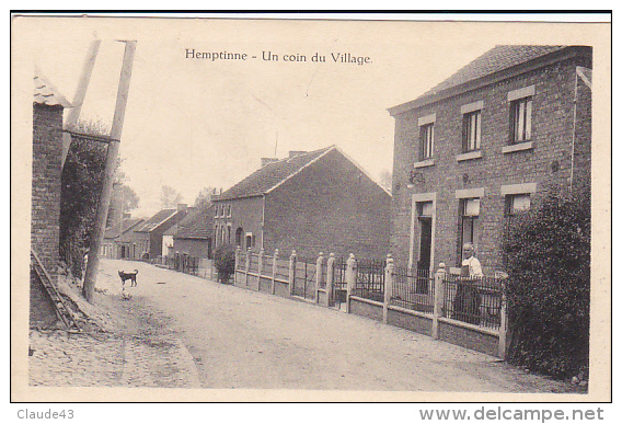 Hemptinne  Un Coin Du Village  Circulé En 1962 - Fernelmont