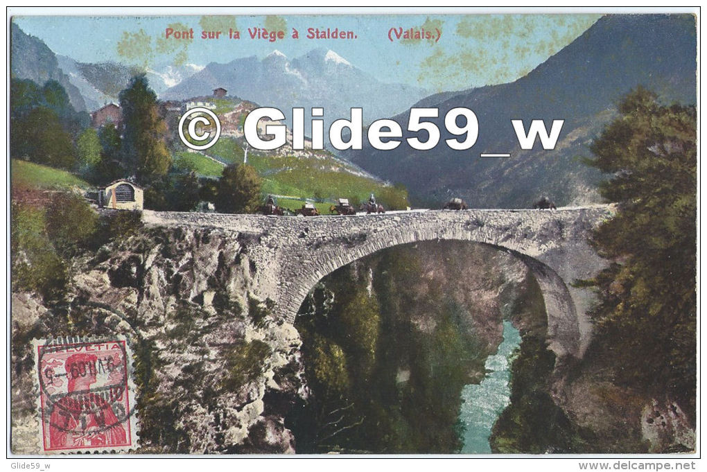 Pont Sur La Viège à Stalden (Valais) - N° 8074 - Stalden