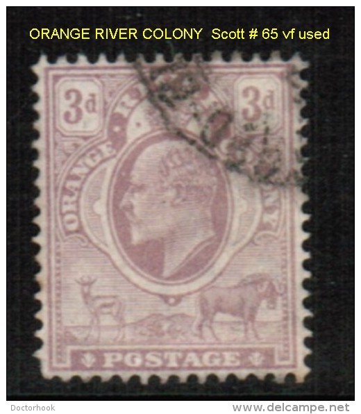 ORANGE RIVER COLONY    Scott  # 65 VF USED - Estado Libre De Orange (1868-1909)