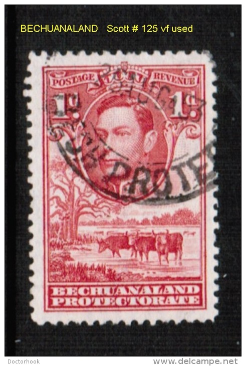 BECHUANALAND PROTECTORATE    Scott  # 125 VF USED - 1885-1964 Protectoraat Van Bechuanaland