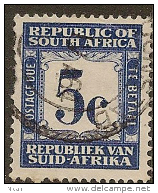 SOUTH AFRICA 1961 5c Postage Due SG D55 U #CM754 - Timbres-taxe