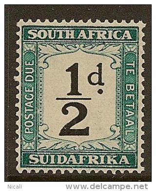 SOUTH AFRICA 1932 1/2d Postage Due SG D22a UNHM #CM721 - Timbres-taxe