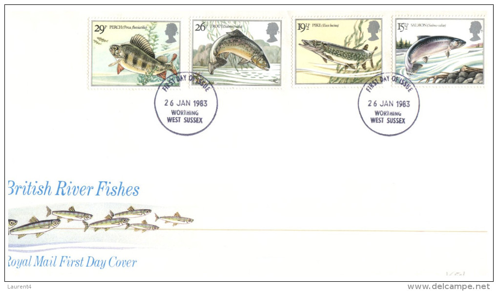 (876) UK FDC Cover - 1983 - Fish - 1981-1990 Decimal Issues