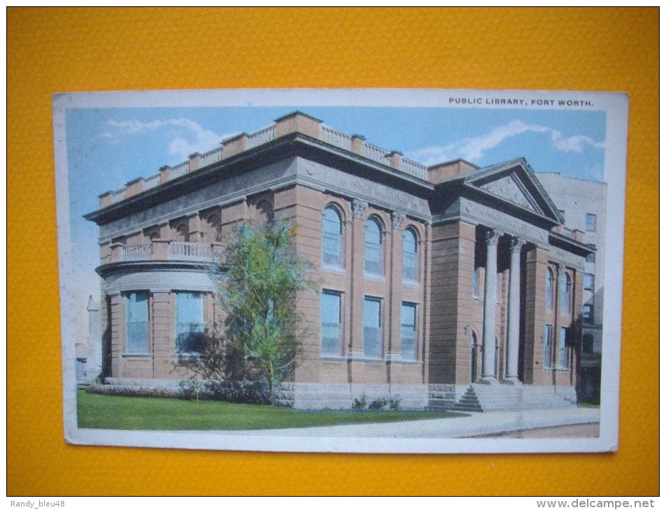 Cpa  FORT WORTH - Texas - Public Library -  USA - Fort Worth