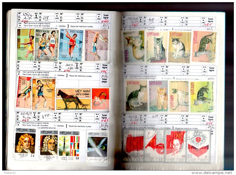 Carnet de VIETNAM . 9 scans. Cote= 115,25 €