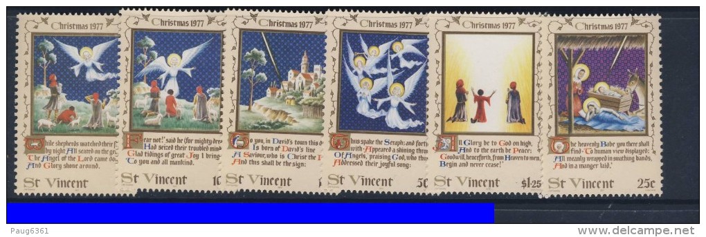 ST  VINCENT 1977 NOEL  SCOTT N°504/07 NEUF MNH** - Christmas