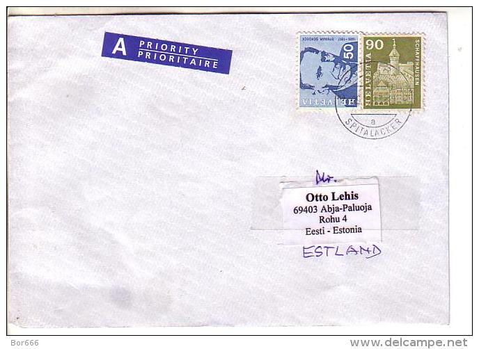 GOOD SWITZERLAND Postal Cover To ESTONIA  2013 - Good Stamped: Schoeck ; Palace - Briefe U. Dokumente