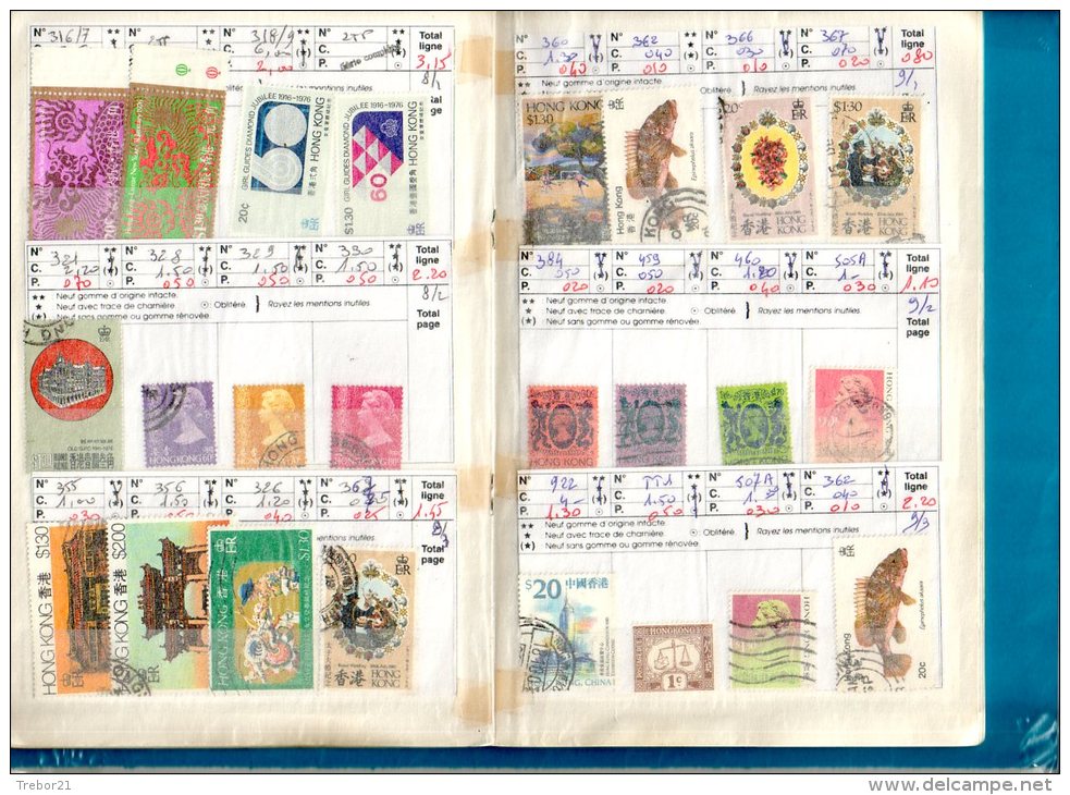 HONG-KONG, INDE Cote= 384,20 € - Collections (en Albums)