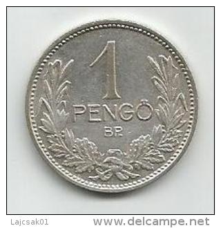 Hungary 1 Pengo 1938. Silver Ag Argent - Hongrie