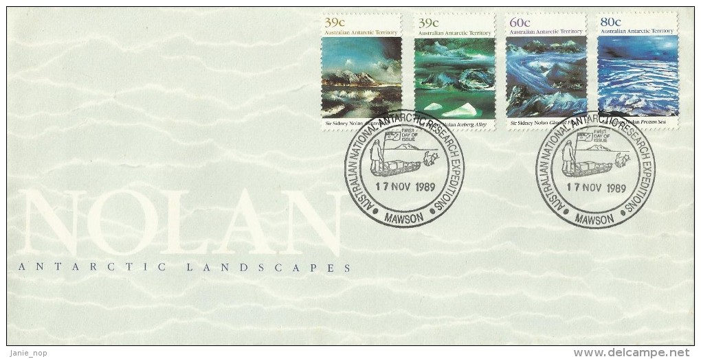 Australian Antarctic Territory 1980 Landscapes Mawson Base Cancellation FDC - FDC