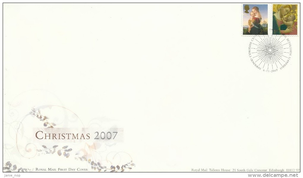 Great Britain 2007 Christmas FDC - Non Classificati