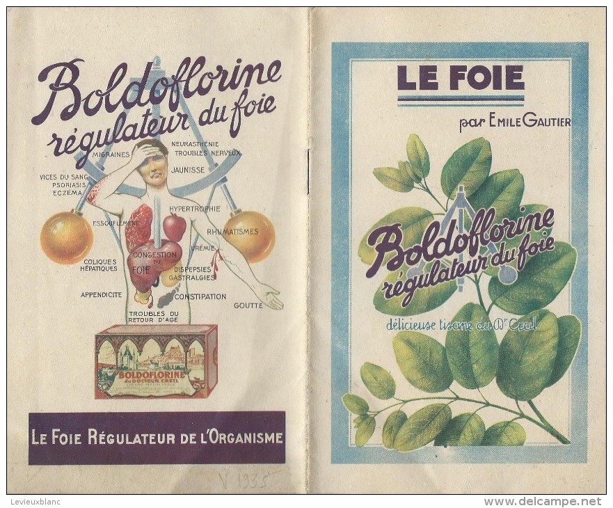 Boldoflorine/Régulateur Du Foie/ Tisane/ Le Foie/ Emile Gautier/ /vers 1935        LIV46 - Altri & Non Classificati