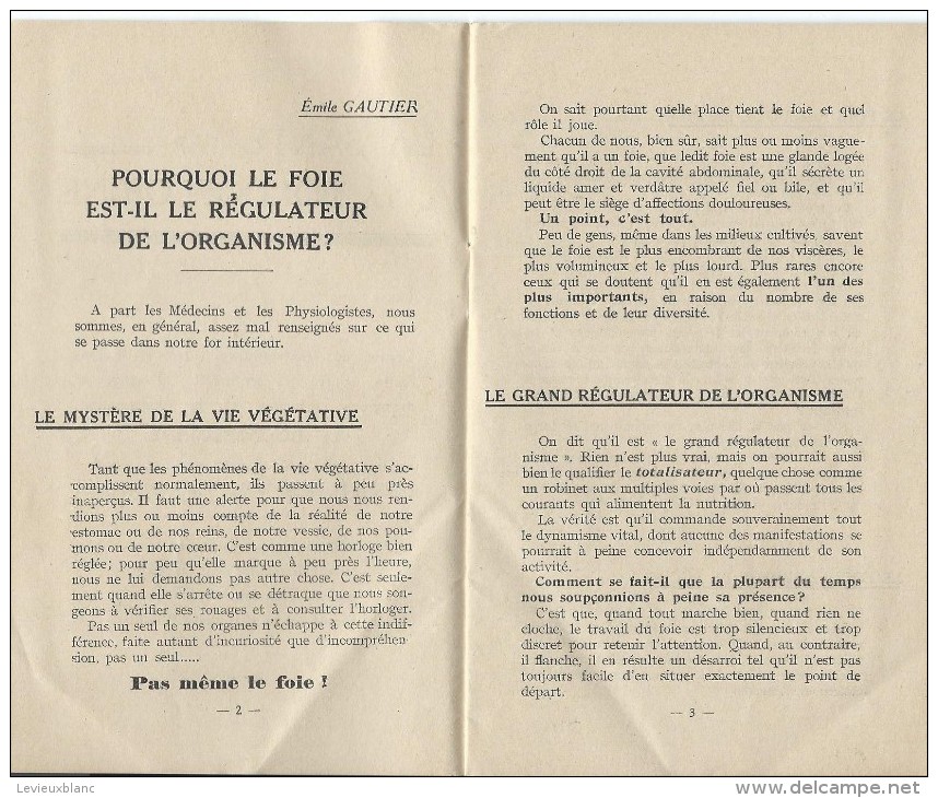 Boldoflorine/Régulateur Du Foie/ Tisane/ Le Foie/ Emile Gautier/ /vers 1935        LIV46 - Autres & Non Classés