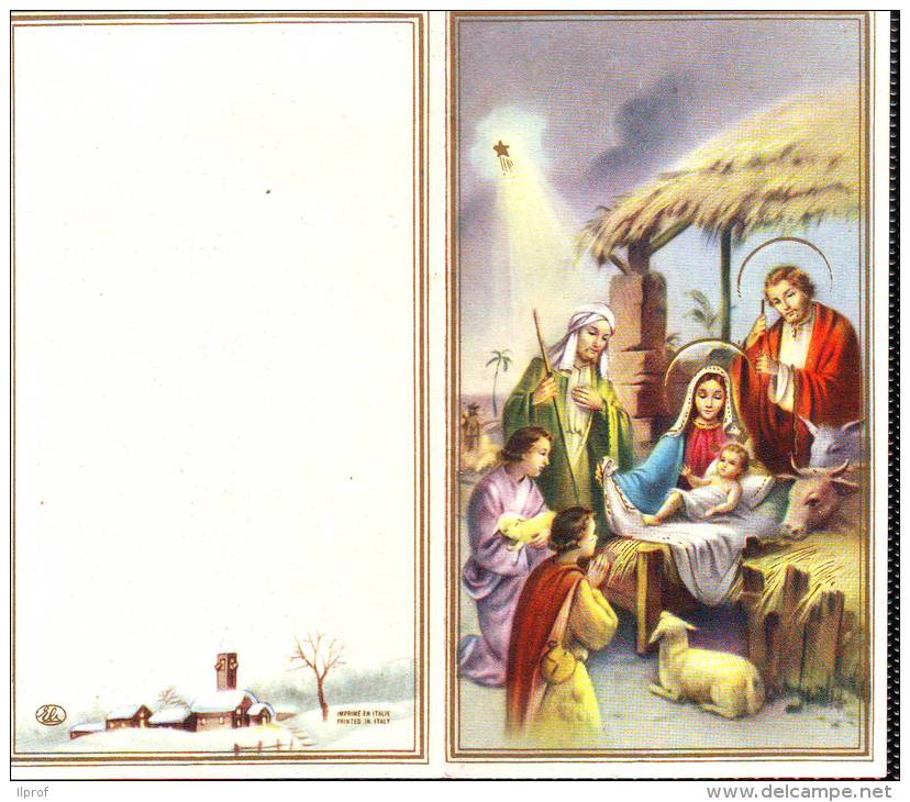 Calendario Anno 1964, Pieghevole Soggetto Religioso - Petit Format : 1961-70