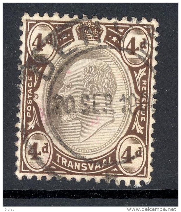 TRANSVAAL, Postmark &acute;DENVER&acute; On Edward VII Stamp - Transvaal (1870-1909)