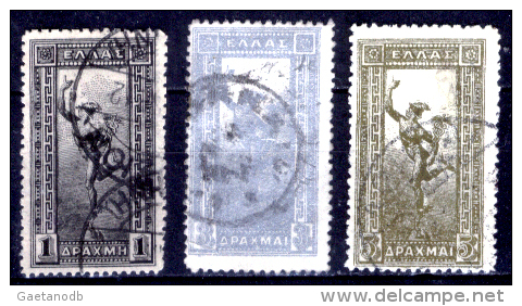 Grecia-F0014 - 1901 - Y&T: N.156, 158, 159 - - Oblitérés