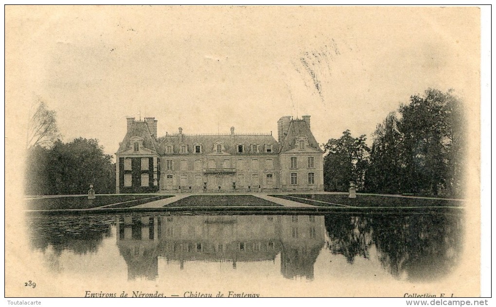 CPA 18 ENVIRONS DE NERONDES CHATEAU DE FONTENAY 1905 - Nérondes