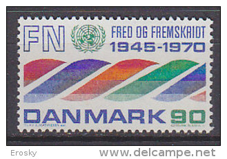 L4855 - DANEMARK DENMARK Yv N°512 ** ONU UNO - Nuovi