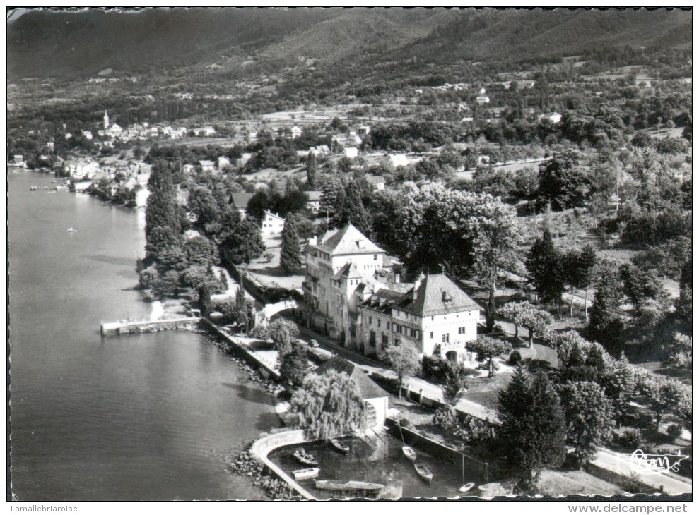 74 - LUGRIN TOURRONDE - LE CHATEAU LE LAC LEMAN - VUE AERIENNE - Lugrin