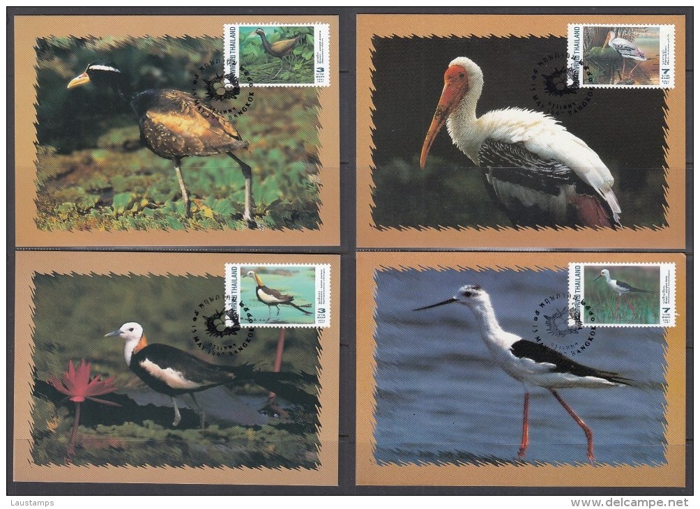 Thailand 1997 Waterfowls Maxicards - Autres & Non Classés