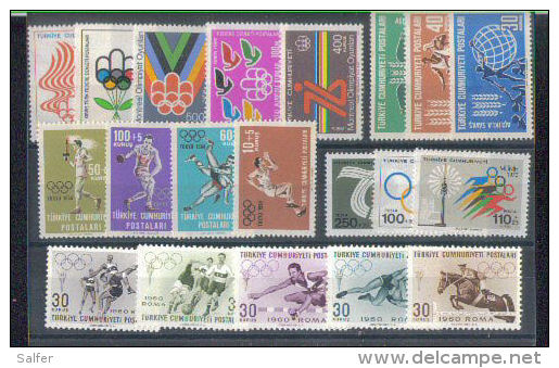 TURCHIA  LOTTO 5 SERIE    MNH - Collections, Lots & Series