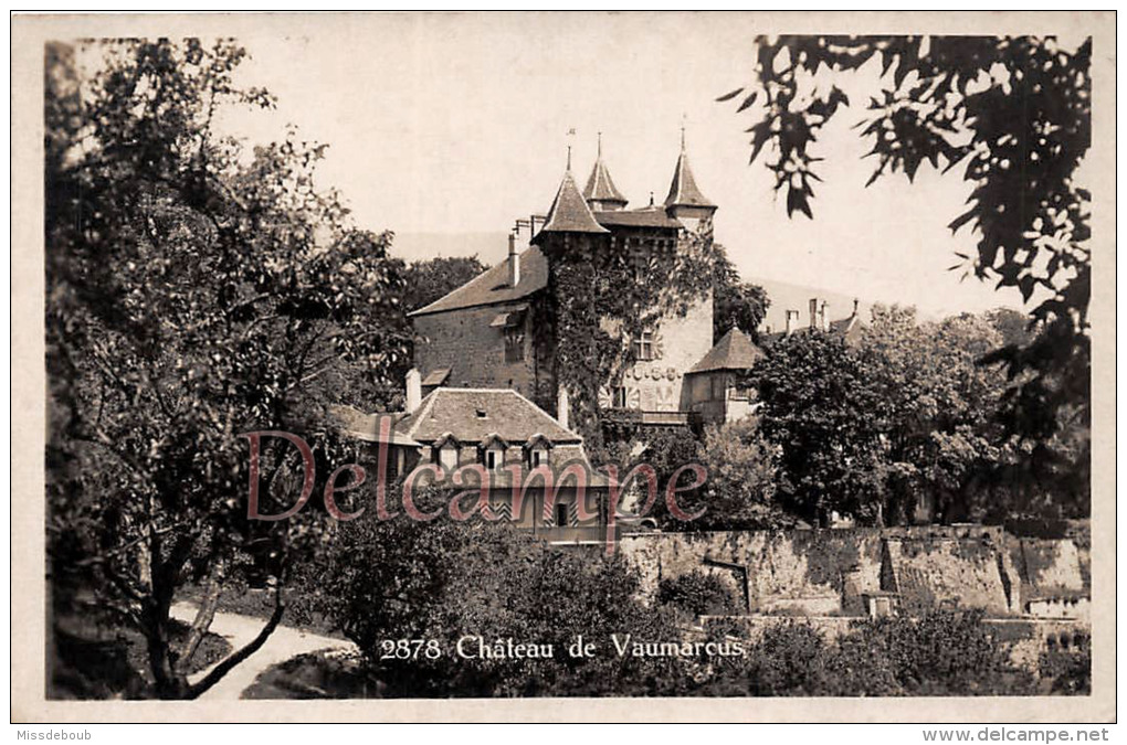 SUISSE - Chateau De Vaumarcus - Dos Vierge   -  2 Scans - Vaumarcus