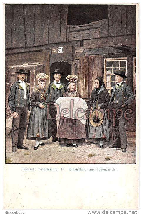 Allemagne - Lot 6 - Badische Volkstachten -  Costumes De Regions    - 2 Scans - Collections & Lots