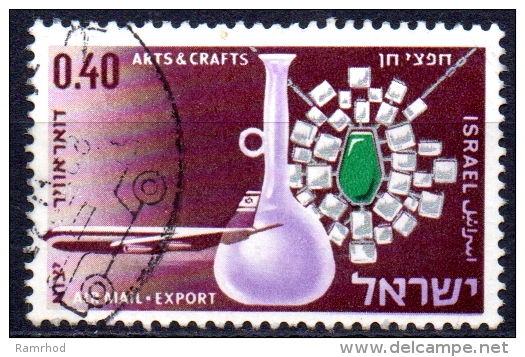 ISRAEL 1968 Air. Israeli Exports - 40a Jar & Necklace (Arts & Crafts)  FU - Poste Aérienne