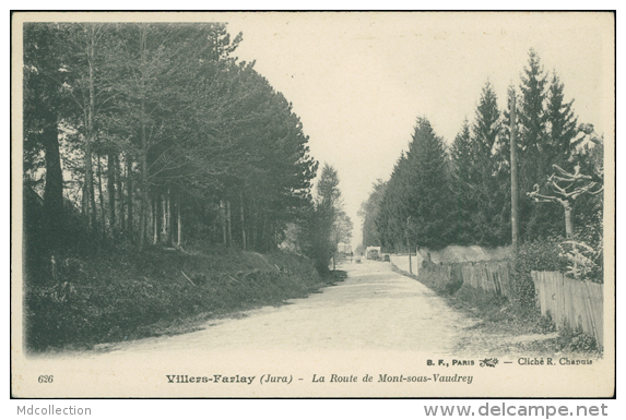 39 VILLERS FARLAY / La Route Du Mont Sous Vaudrey / - Villers Farlay