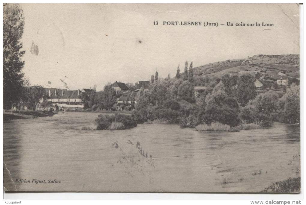 CPA - PORT LESNEY - UN COIN SUR LA LOUE - Andere & Zonder Classificatie