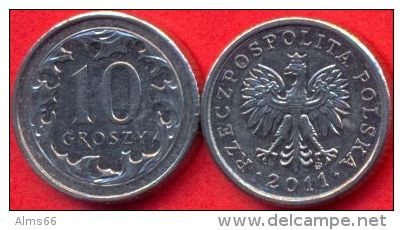 Poland 10 Groszy 2011 XF - Pologne