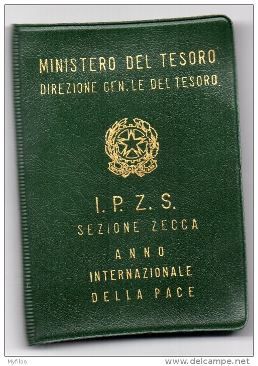 1986 ITALIA ANNO INTERNAZIONALE DELLA PACE  L. 500 ARG. - Herdenking