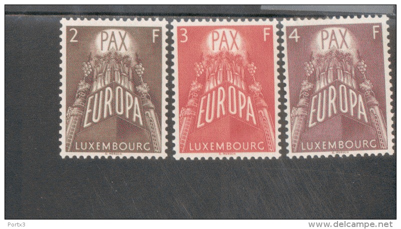 CEPT Luxemburg 572 - 574 MNH** Postfrisch - 1957