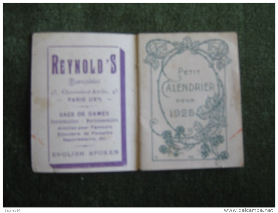 Petit Calendrier Pour 1925 - Petit Format : 1921-40