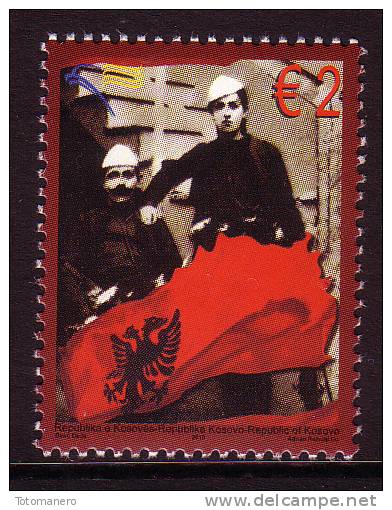 REPUBLIC OF KOSOVO 2010, Personality Of Azem And Shote Galica, Set Of 1v** - Kosovo