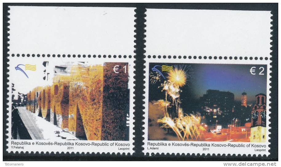 REPUBLIC OF KOSOVO 2011, Independence 3^ Anniversary, Set Of 2v** - Kosovo