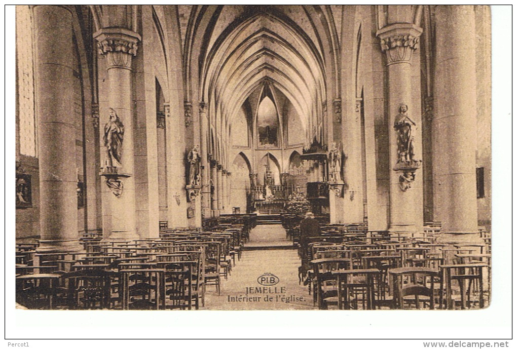 NEL27.08 / CPA / JEMELLE /  L INTERIEUR DE L EGLISE - Rochefort