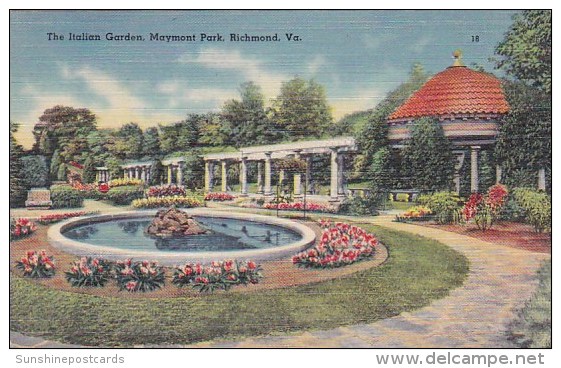 The Italian Garden Maymont Park Richmond Virginia 1944 - Richmond