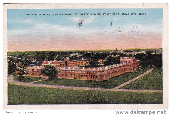 The Quadrangle Mens Dormitory State University Of Iowa Iowa City Iowa 1937 - Iowa City